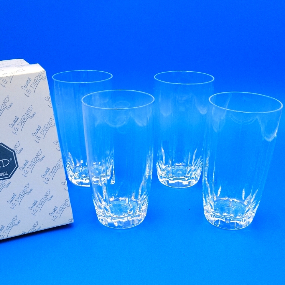 JG Durand Crystal Clear Glass Set
